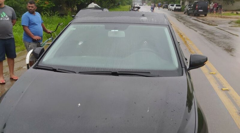 carro baleado