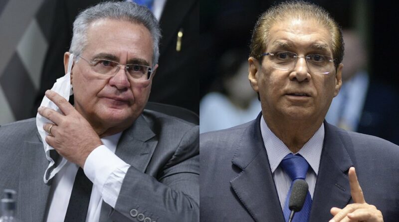 Montagem renan e Jader Barbalho