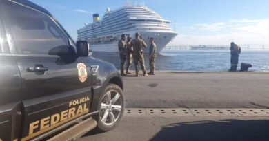 Homem é preso pela PF com 5kg de cocaína em navio de cruzeiro na Baía de Guanabara