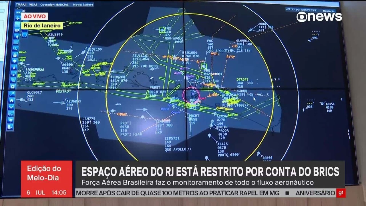 Aeronáutica intercepta 3 aviões, apreende 81 drones e proíbe que 170 levantem voo; entenda a restrição do espaço aéreo no Brics