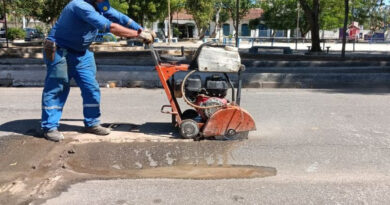 “Operação Tapa Buracos” realiza reparos no Flamboyant