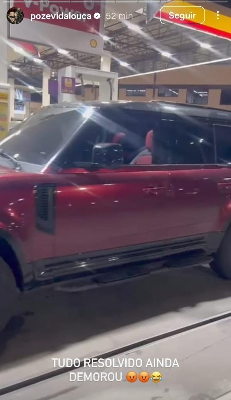 Após relato de roubo da sua Land Rover Defender, Poze do Rodo informa que veículo apareceu: "tudo resolvido"