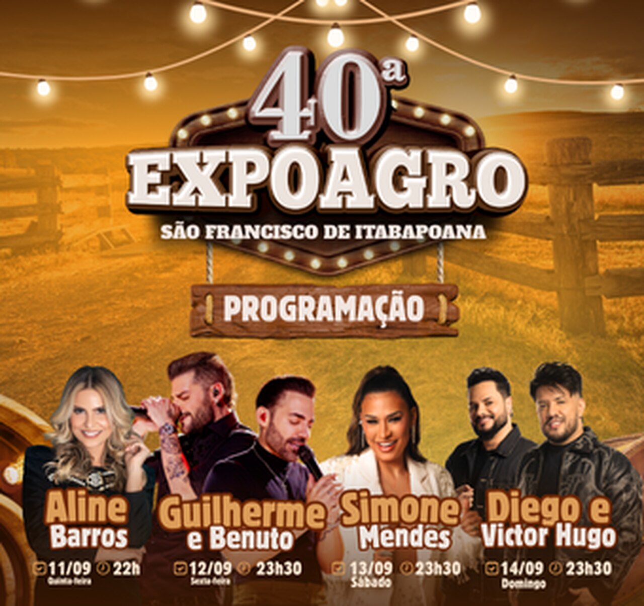 Prefeitura de São Francisco de Itabapoana vai pagar R$ 700 mil por show de Simone Mendes. Gastos com shows da Expo chegam a quase R$ 2 milhões
