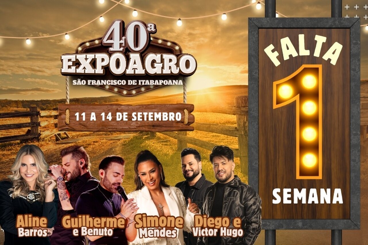 Prefeitura de São Francisco de Itabapoana vai gastar mais de R$ 1 milhão em três shows da Expo. Valor não inclui show de Simone Mendes