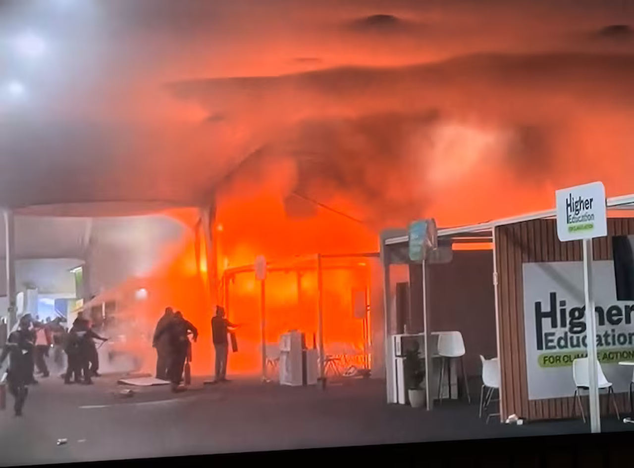 Incêndio atinge Pavilhão dos Países na COP30. Veja vídeo