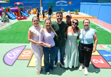 Inaugurado parque com pista de corrida e jardim sensorial na Escola do Santa Rosa