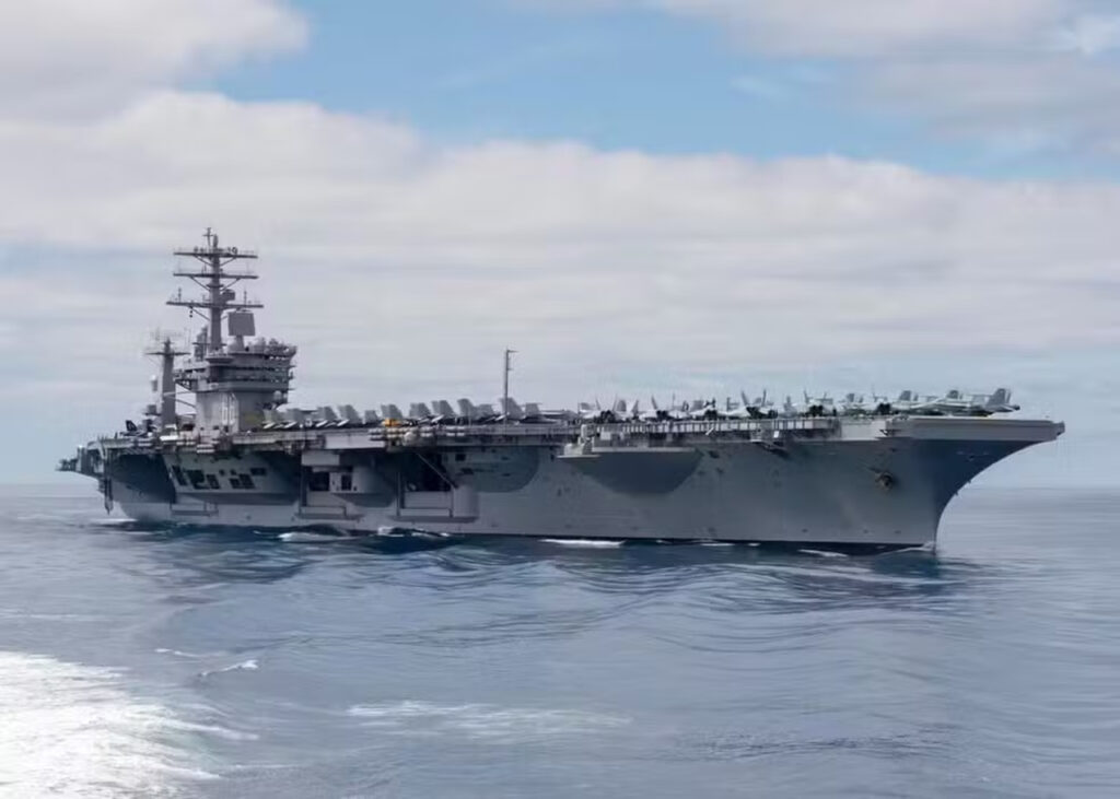 USS Nimitz, da Marinha dos Estados Unidos, deve passar pelo Rio em maio — Foto: Reprodução: Marinha dos Estados Unidos