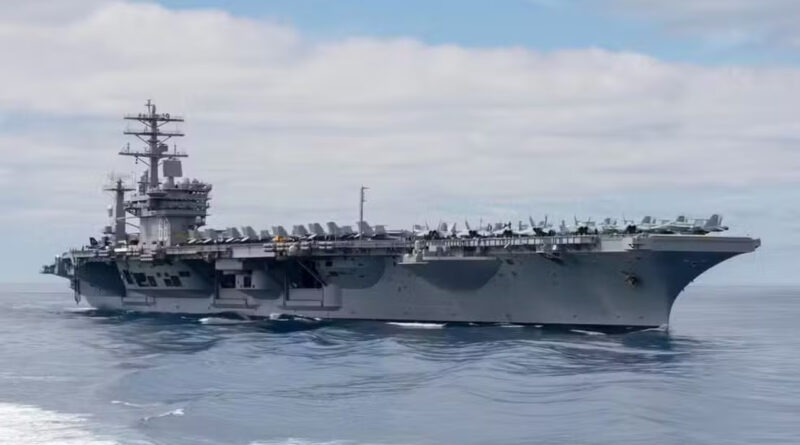USS Nimitz, da Marinha dos Estados Unidos, deve passar pelo Rio em maio — Foto: Reprodução: Marinha dos Estados Unidos