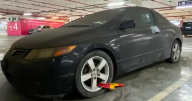 Civic raro intriga passageiros no Galeão após anos abandonado em estacionamento