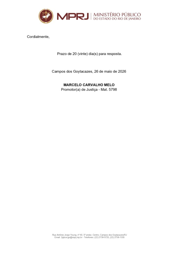Oficio 242 2026 2PJTCOCGO A Procuradoria Geral do Municipio de Campos dos Goytacazes page 0002