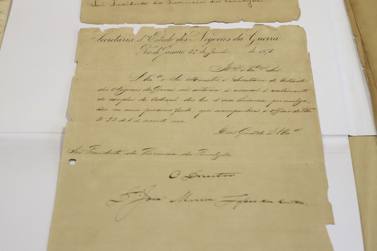 PF encontra documento, de 1876, assinado por Duque de Caxias que ia a leilão no Rio de Janeiro 4 a6720e64 1d25 4d4b 8931 350444cd4979