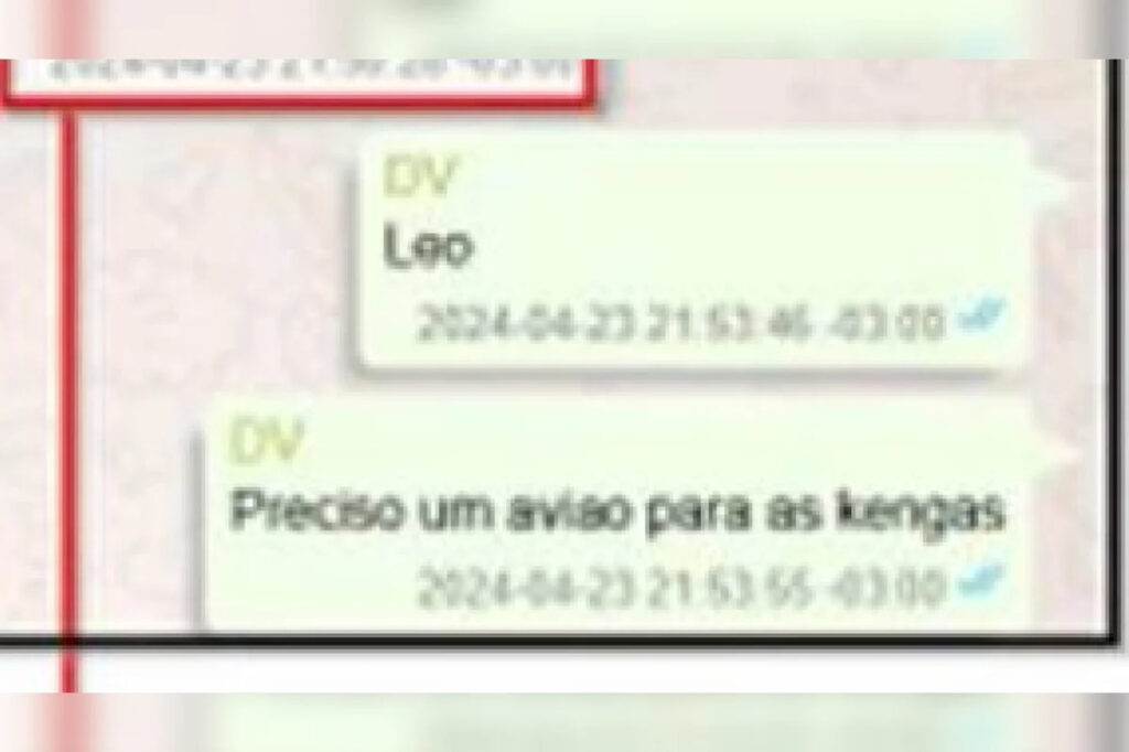 Mensagem de Vorcaro interceptada pela PF