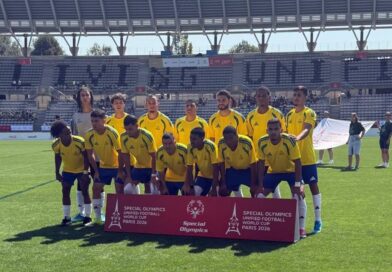 Seleção Brasileira das Olimpíadas Especiais de Futebol, formada por atletas do projeto Paraesporte Campos goleou por 4 X 0 a França, a dona da casa
