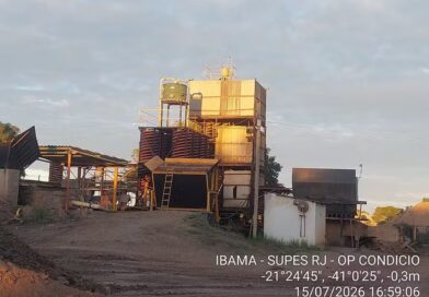 Mineradora ADL Mining em São Francisco de Itabapoana — Foto: Divulgação/ Ibama
