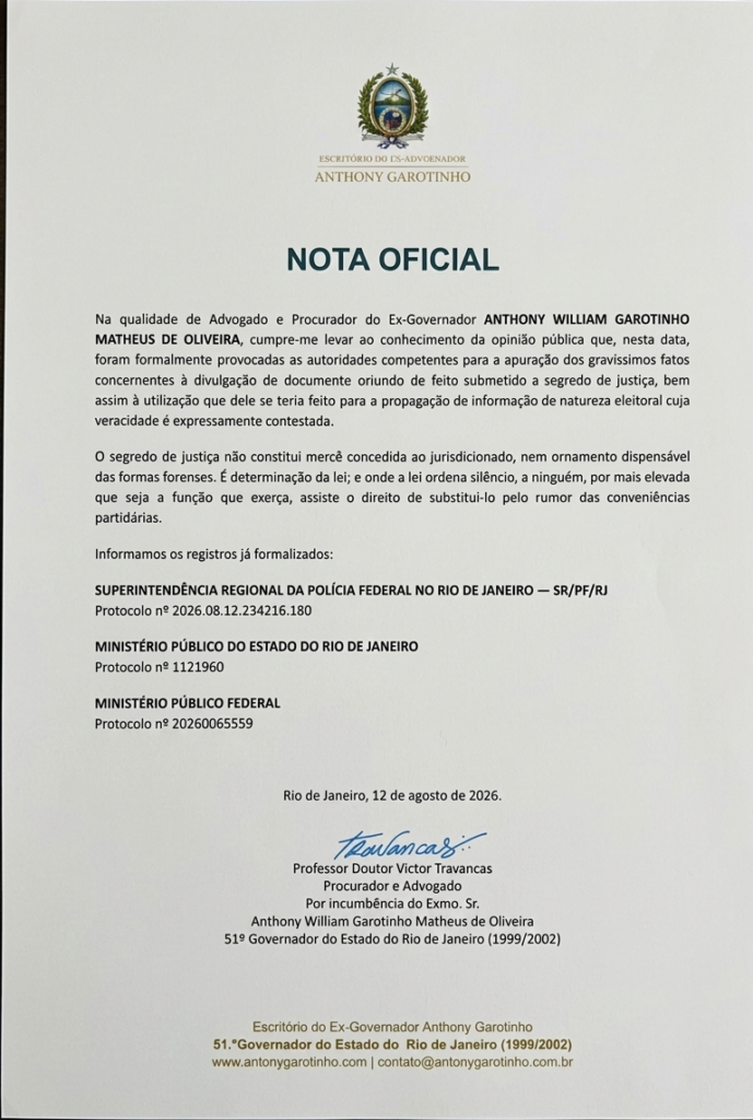 Defesa de Garotinho aciona PF, MPF e MPRJ para investigar vazamento de documento sigiloso do STF usado na disseminação de notícia falsa 2 Gemini Generated Image dk9nnkdk9nnkdk9n