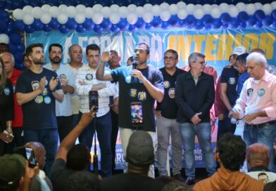 Bruno Dauaire fala para centenas de pessoas no Rio Branco e reforça união do grupo pelo interior Bruno Dauaire, Wladimir Garotinho eleições 2026