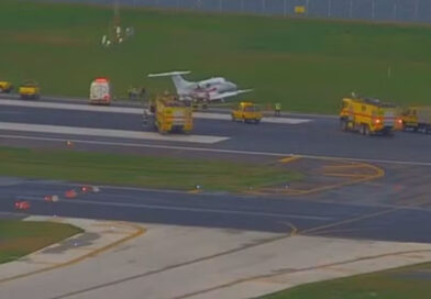 Avião de pequeno porte sai da pista no Santos Dumont Avião de pequeno porte sai da pista e Santos Dumont interrompe operações — Foto: Reprodução/Youtube Aviation TV