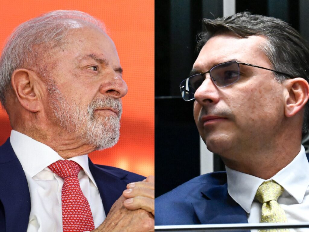 Pesquisa Vox Brasil: Flávio tem 45,1%, e Lula, 44,5% no 2º turno 1 Lula e Flávio Bolsonaro eleições 2026