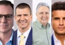 Da esquerda para direita: Eduardo Paes (PSD), Douglas Ruas (PL), Anthony Garotinho (Republicanos) e André Marinho (Novo)