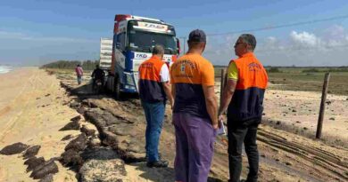 Defesa Civil mobiliza órgãos municipais diante dos impactos das ressacas no litoral de Campos