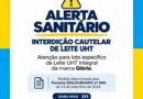 Vigilância Sanitária de Campos alerta para interdição de lote de leite Vigilância Sanitária de Campos alerta para interdição de lote de leite