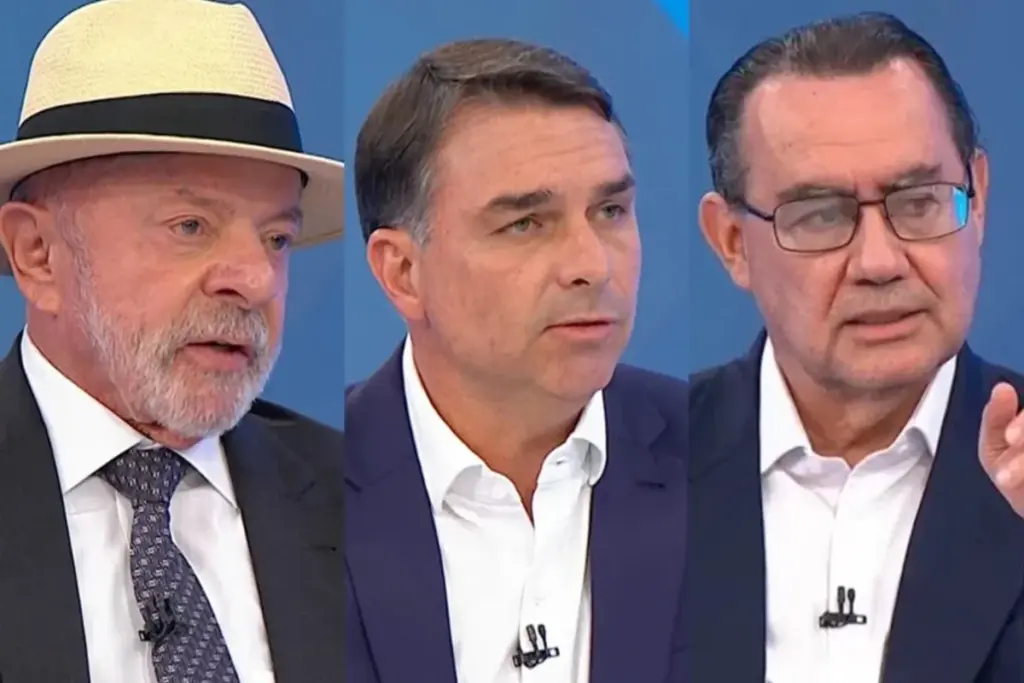 Pesquisa Real Time: Lula lidera com 38%, Flávio tem 30% e Cury sobe para 11% no 1º turno 1 Eleições 2026: Lula, Flávio Bolsonaro e Augusto Cury