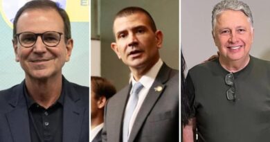 Quaest no RJ: Paes, com 34%, vê diferença para Ruas (25%) cair para 9 pontos Eduardo Paes, Douglas Ruas e Anthony Garotinho